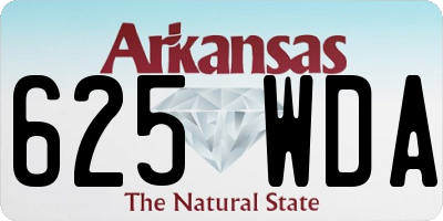 AR license plate 625WDA