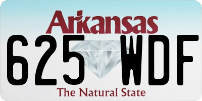 AR license plate 625WDF