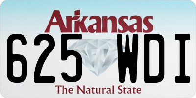 AR license plate 625WDI