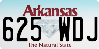 AR license plate 625WDJ