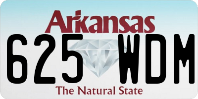 AR license plate 625WDM