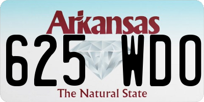 AR license plate 625WDO