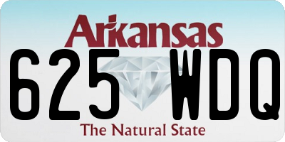 AR license plate 625WDQ