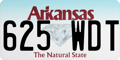 AR license plate 625WDT