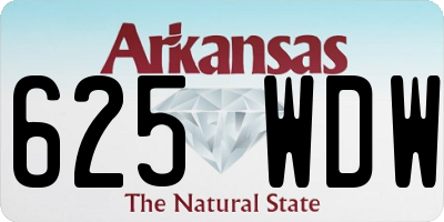 AR license plate 625WDW