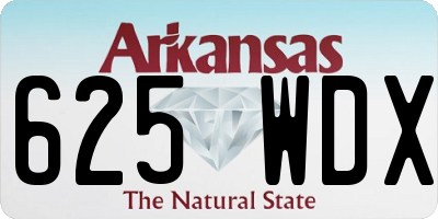 AR license plate 625WDX