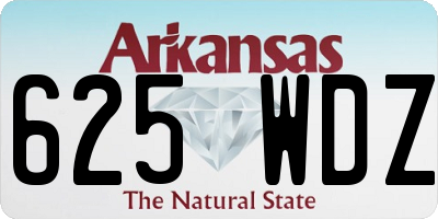 AR license plate 625WDZ