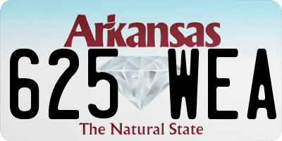 AR license plate 625WEA