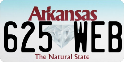 AR license plate 625WEB
