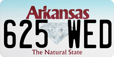 AR license plate 625WED