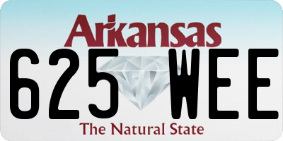 AR license plate 625WEE