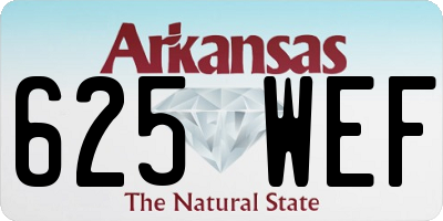 AR license plate 625WEF