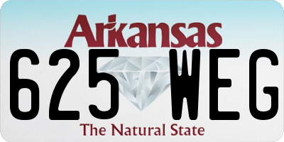 AR license plate 625WEG