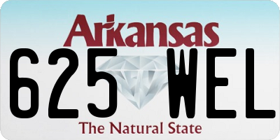 AR license plate 625WEL