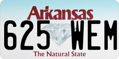 AR license plate 625WEM