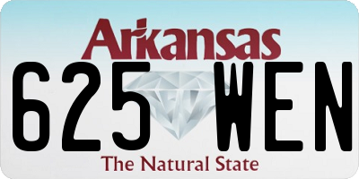 AR license plate 625WEN