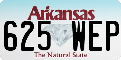AR license plate 625WEP