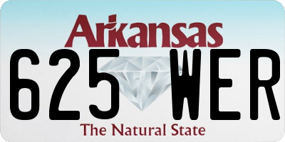 AR license plate 625WER