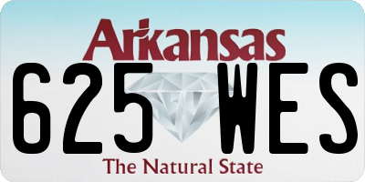 AR license plate 625WES