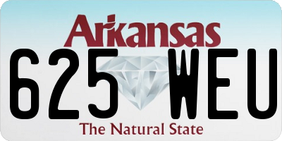 AR license plate 625WEU