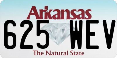 AR license plate 625WEV