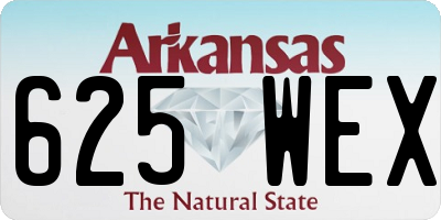 AR license plate 625WEX