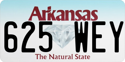 AR license plate 625WEY