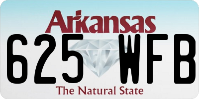 AR license plate 625WFB