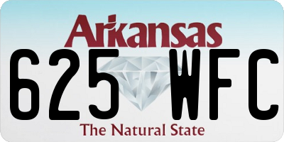 AR license plate 625WFC