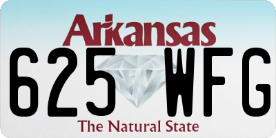 AR license plate 625WFG