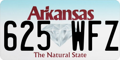 AR license plate 625WFZ