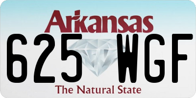 AR license plate 625WGF