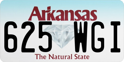 AR license plate 625WGI