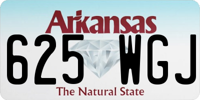 AR license plate 625WGJ