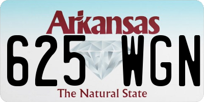 AR license plate 625WGN