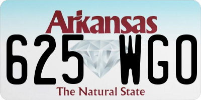 AR license plate 625WGO