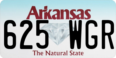 AR license plate 625WGR