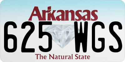 AR license plate 625WGS