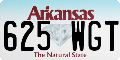 AR license plate 625WGT