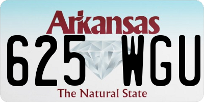 AR license plate 625WGU
