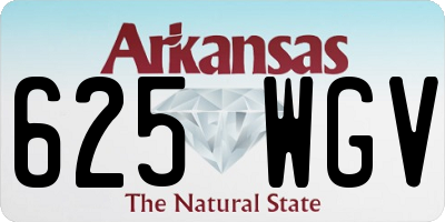 AR license plate 625WGV