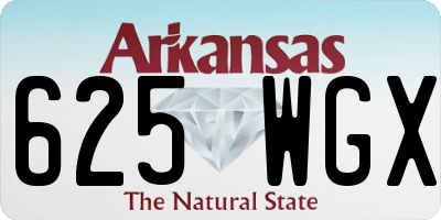 AR license plate 625WGX