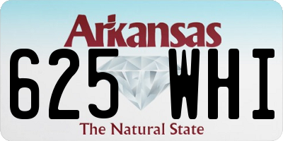 AR license plate 625WHI