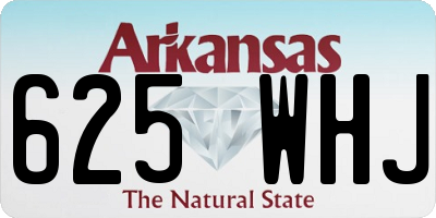 AR license plate 625WHJ