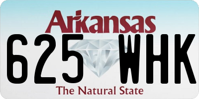AR license plate 625WHK