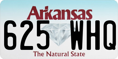 AR license plate 625WHQ
