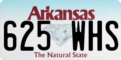 AR license plate 625WHS