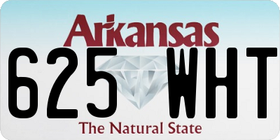 AR license plate 625WHT