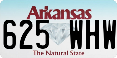 AR license plate 625WHW