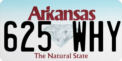 AR license plate 625WHY
